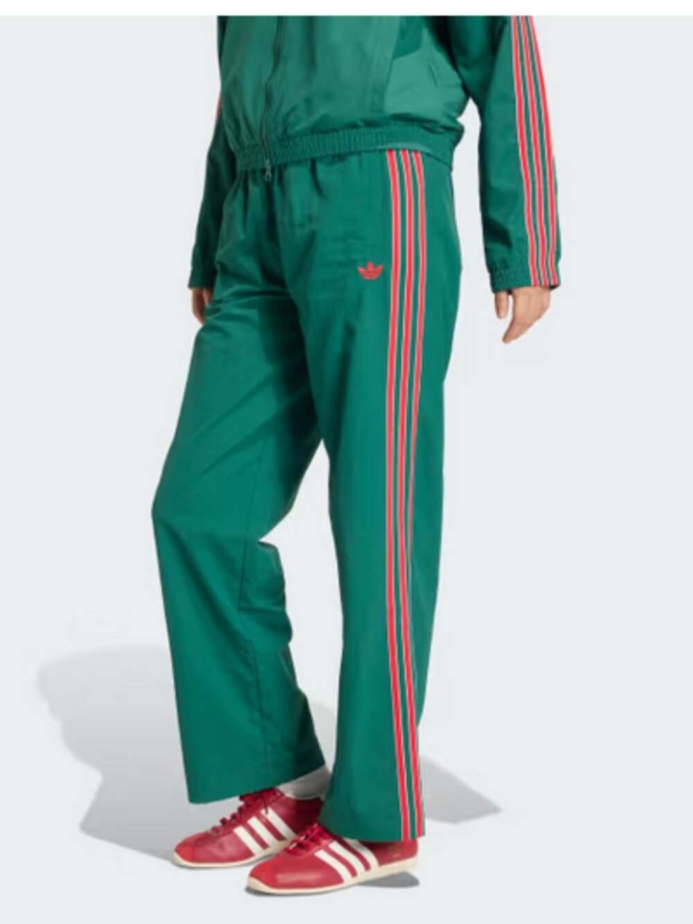 Adidas Originals Woven Track pants Womens Size M L Green